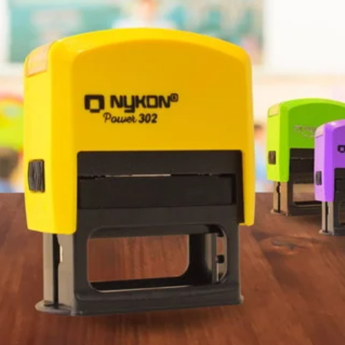 Carimbo Automático 302 Amarelo