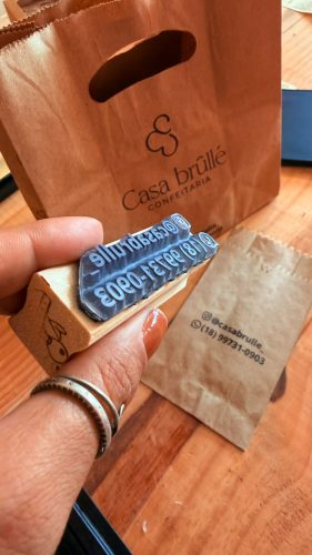 Carimbo Retangular Personalizado 2x6cm - Imagem 2