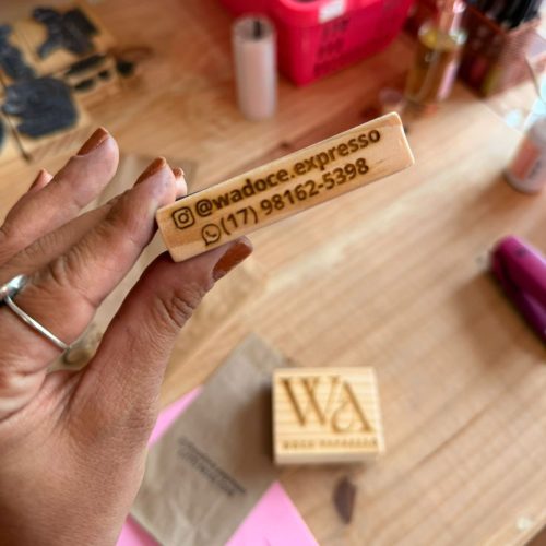 Carimbo Retangular Personalizado 2x8cm