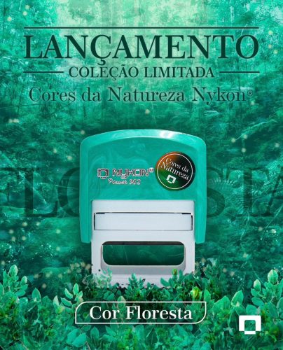 Carimbo Automático 302 Verde Floresta - Imagem 3