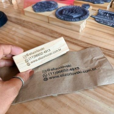 Carimbo Personalizado 3x10cm